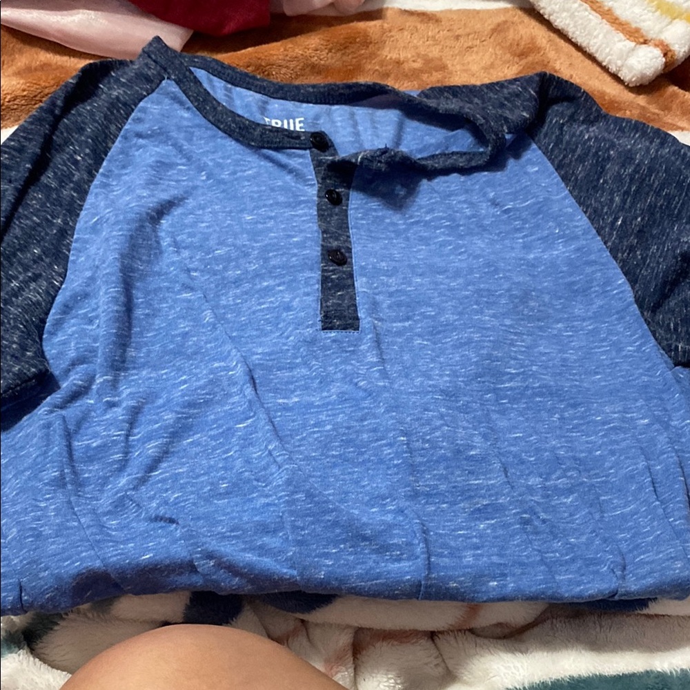 True Craft Blue Long Sleeve Tee